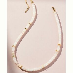 Anthropologie Semi-Precious Stone Necklace 14K Gold